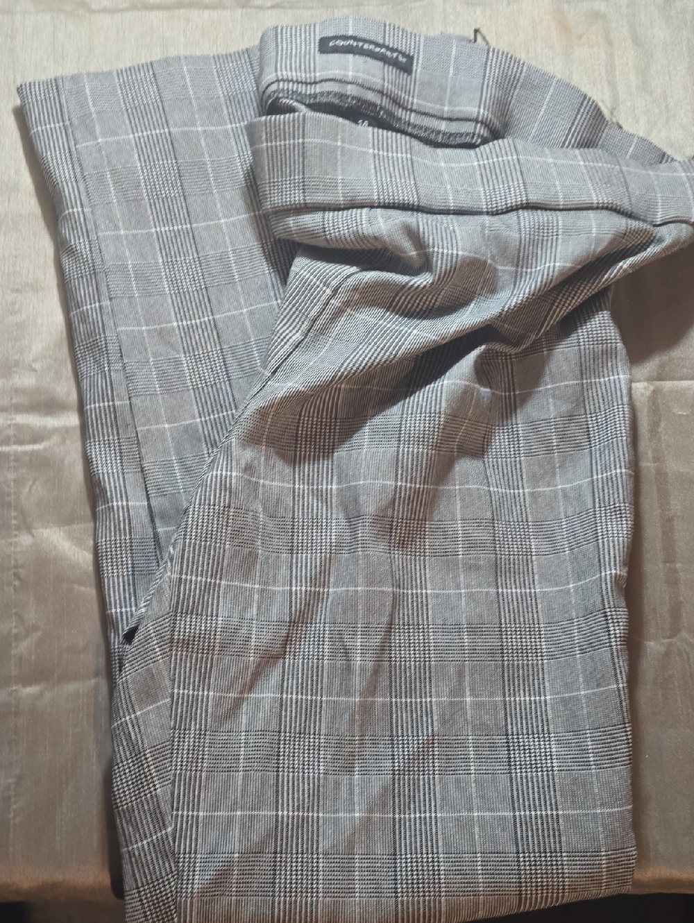 Counterparts Black and Gray Plaid Trousers